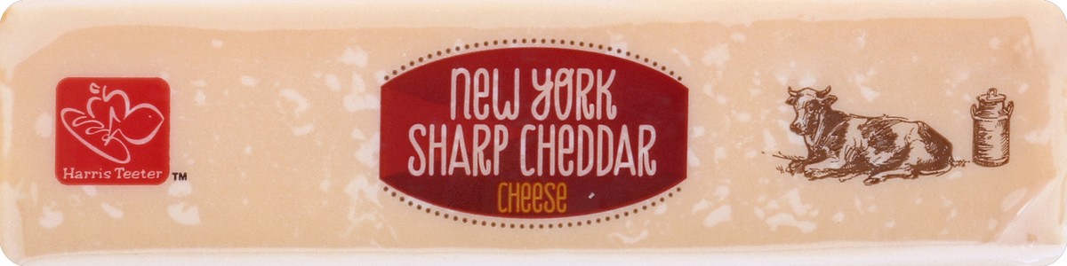 slide 3 of 5, Harris Teeter NY Sharp Cheddar Cheese, 16 oz