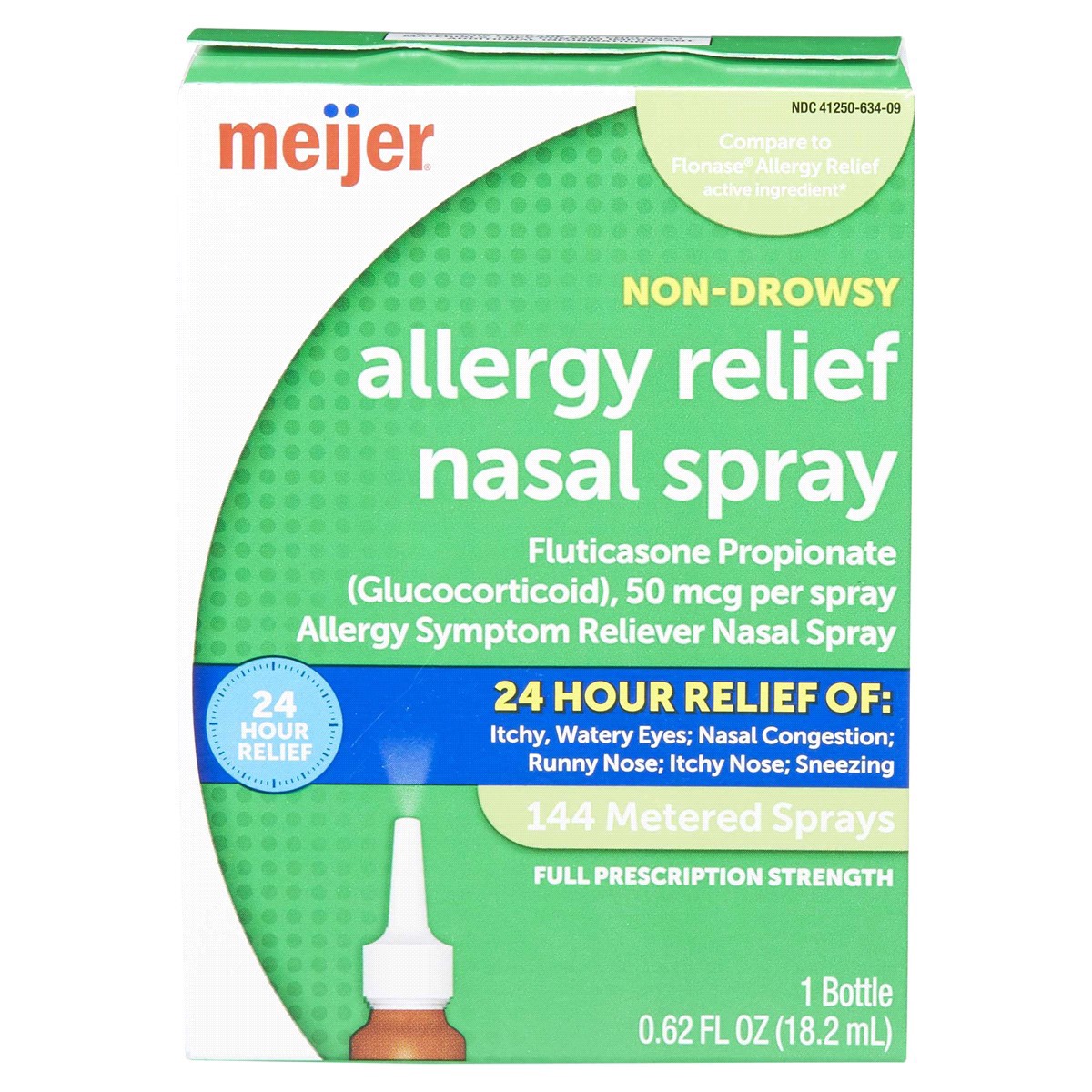 slide 1 of 29, Meijer Fluticasone Nasal 120 Spray, 0.54 fl oz