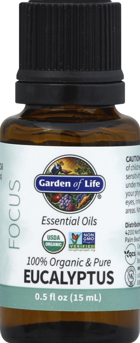 slide 2 of 2, Garden of Life Essential Oil Eucalyptus Org, 0.05 oz