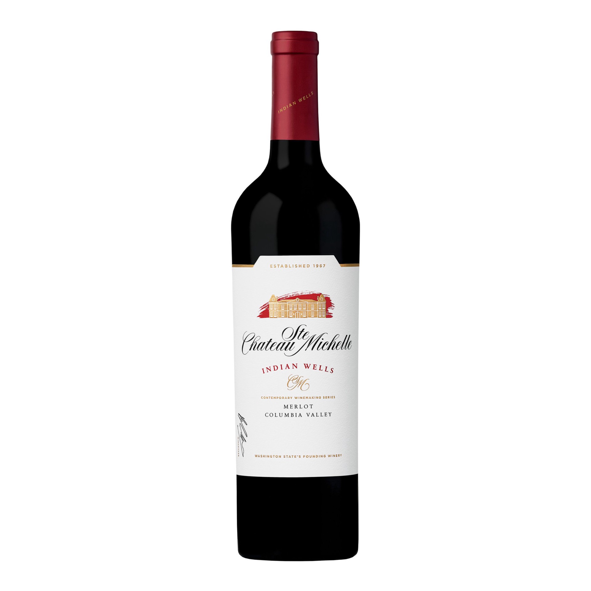 slide 1 of 8, Chateau Ste. Michelle Indian Wells Merlot, Red Wine, 750 mL Bottle, 750 ml