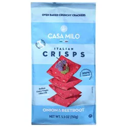 Casa Milo Italian Onion & Beetroot Crisps 5.3 oz