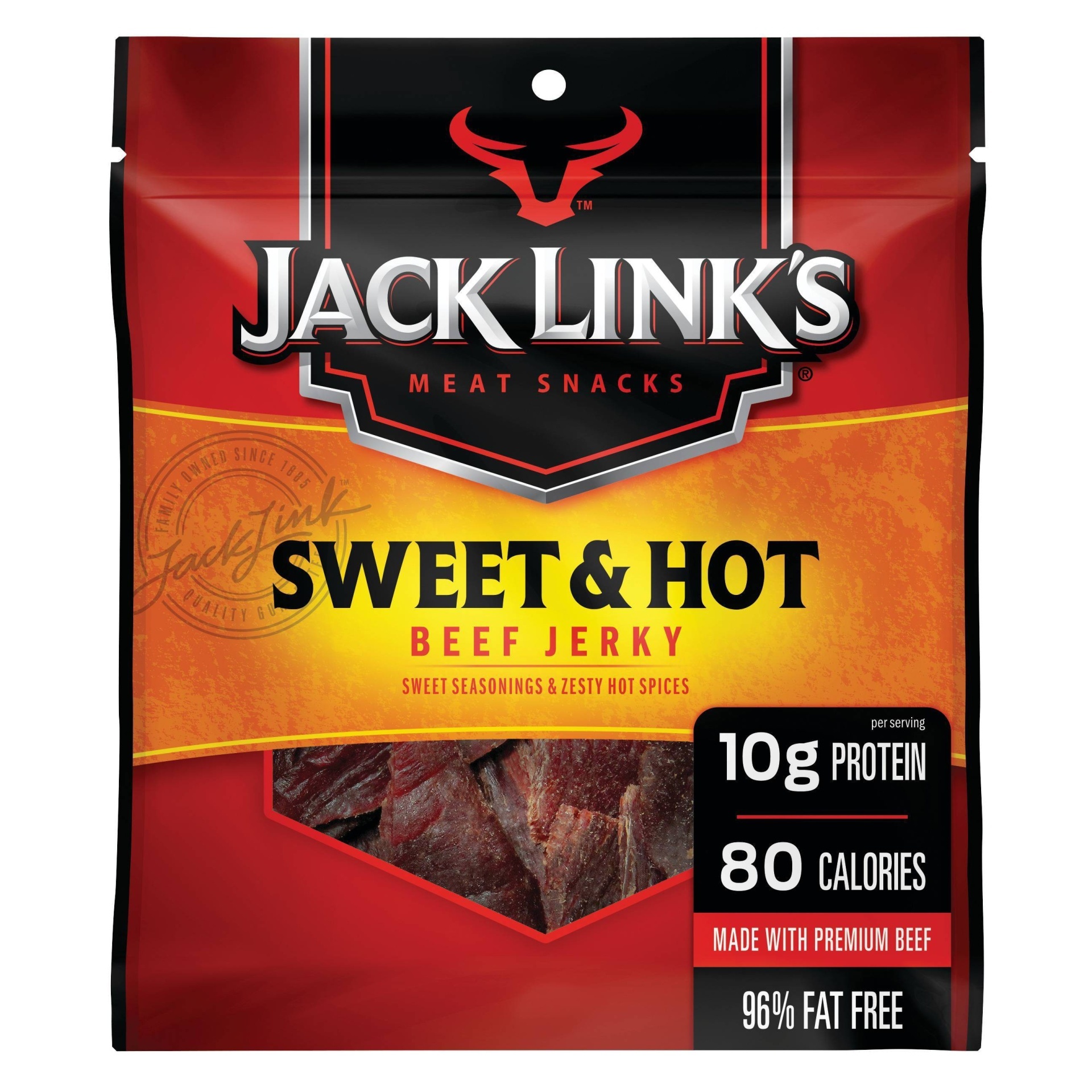slide 1 of 2, Jack Link's Sweet & Hot Beef Jerky, 2.85 oz