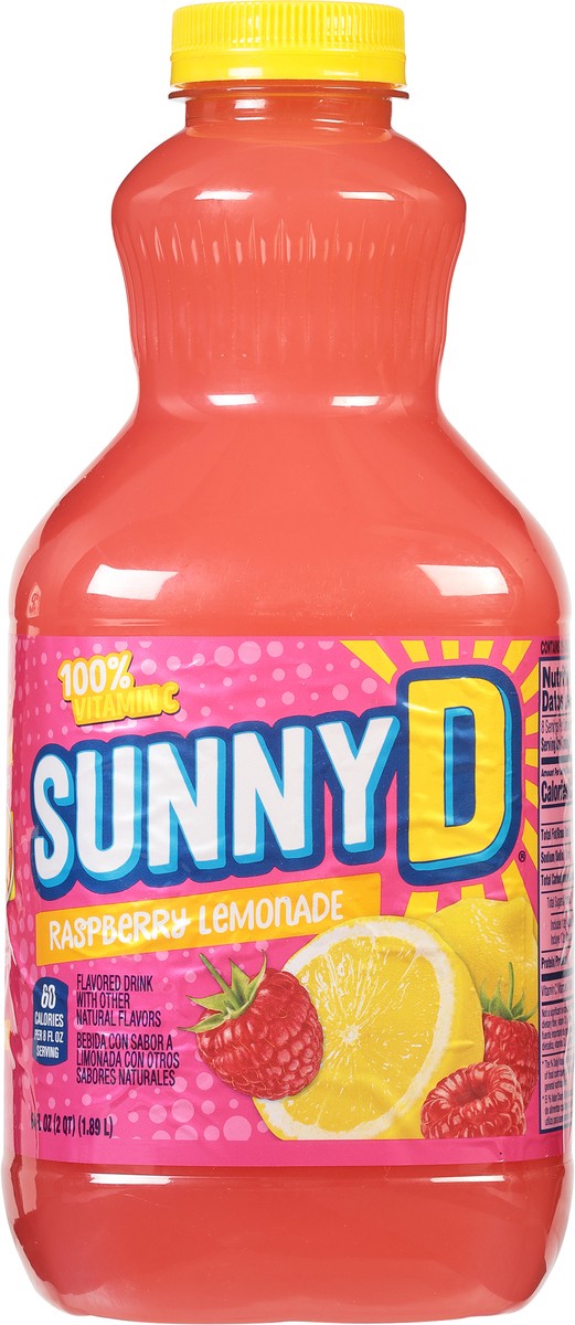 slide 6 of 9, Sunny D Raspberry Lemonade Flavored Drink- 64 fl oz, 64 fl oz