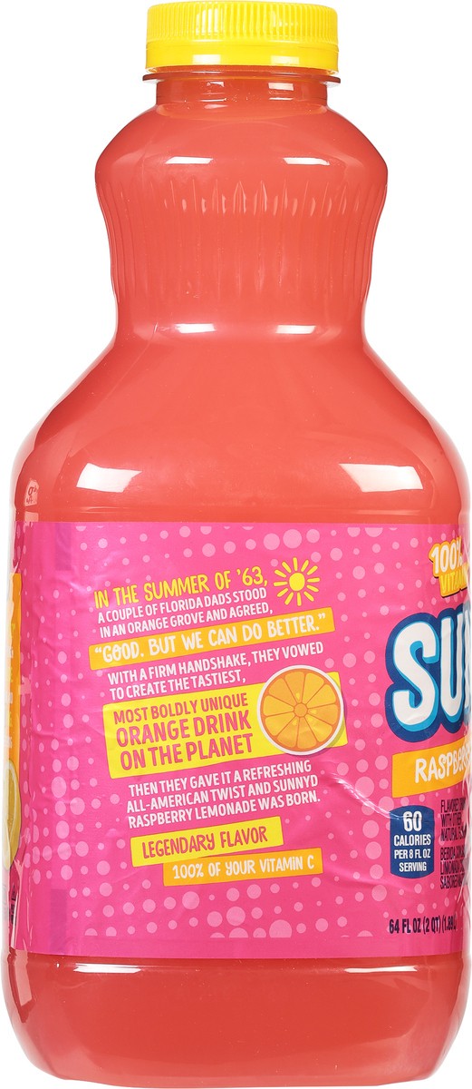 slide 7 of 9, Sunny D Raspberry Lemonade Flavored Drink- 64 fl oz, 64 fl oz