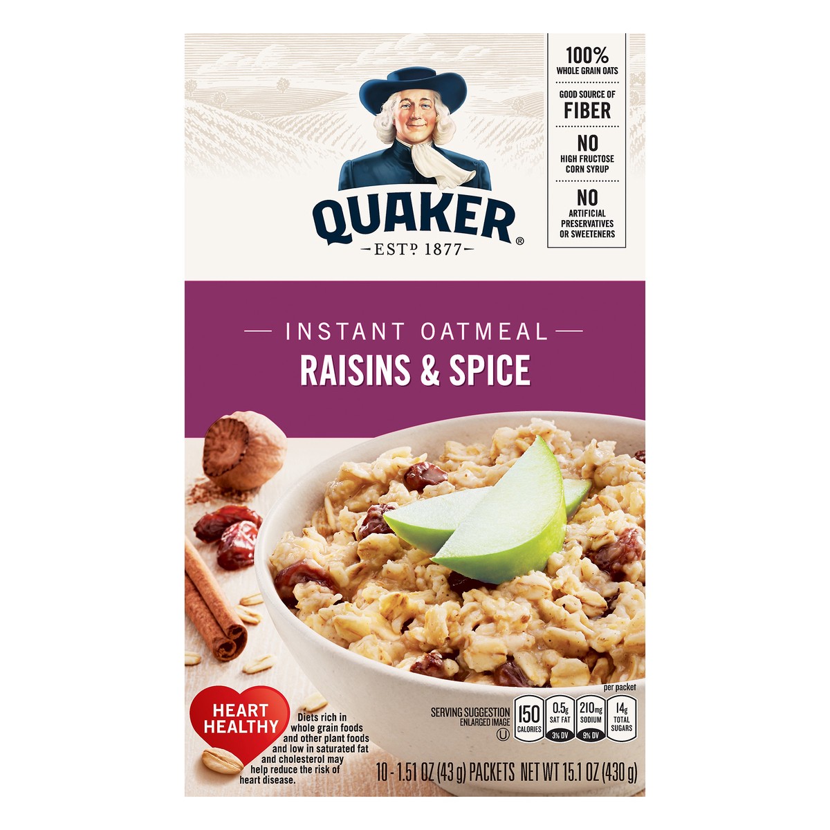 slide 1 of 6, Quaker Instant Oatmeal, 10 ct