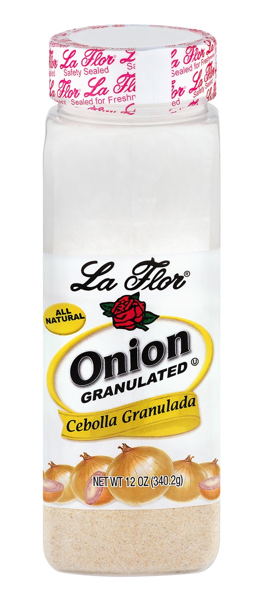 slide 1 of 1, La Flor Onion Granulated - 12 oz, 12 oz