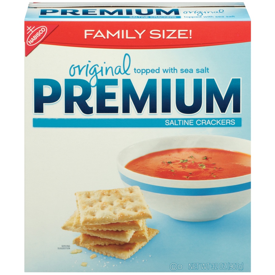 slide 1 of 5, Nabisco Premium Original Family Size Saltine Crackers, 32 oz