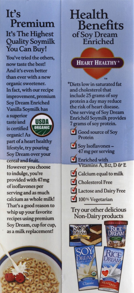 slide 2 of 5, Soy Dream Enriched Organic Vanilla Soymilk, 32 fl oz