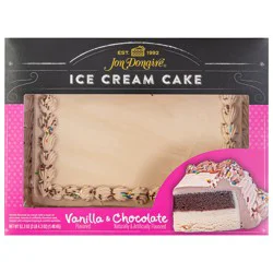 Jon Donaire Chocolate With Vanilla Ice Cream Cake