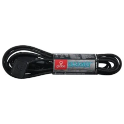 Globe Designer Fabric Covered Extension Cord 1 ea