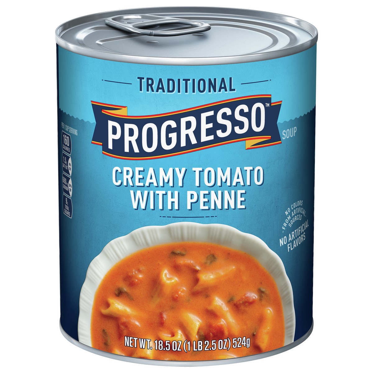 slide 1 of 9, Progresso Traditional, Creamy Tomato With Penne Canned Soup, 18.5 oz., 18.5 oz