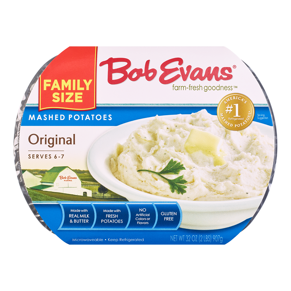 slide 1 of 4, Bob Evans Family Size Mashed Potatoes, 32 oz