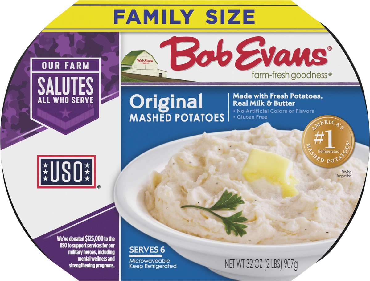 slide 5 of 8, Bob Evans Family Size Mashed Potatoes, Original, 32 oz, 32 oz