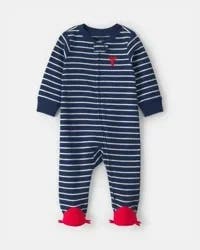 Carter's Baby Boy Lobster 2-Way Zip 100% Cotton Sleep & Play Pajama - Blue