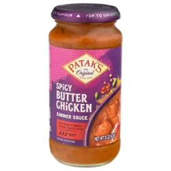Patak's Hot Spicy Butter Chicken Simmer Sauce 15 oz