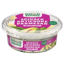 Good Foods™ Spinach Artichoke Parmesan Dairy Dip 8 oz. Tub