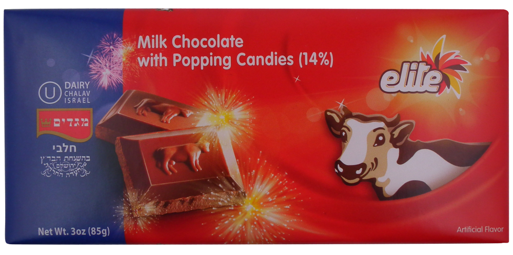 slide 1 of 1, Elite Milk Chocolate With Poppong Candies, 3 oz