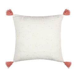 Levtex Home Loretta Gold Slub Square Throw Pillow - White