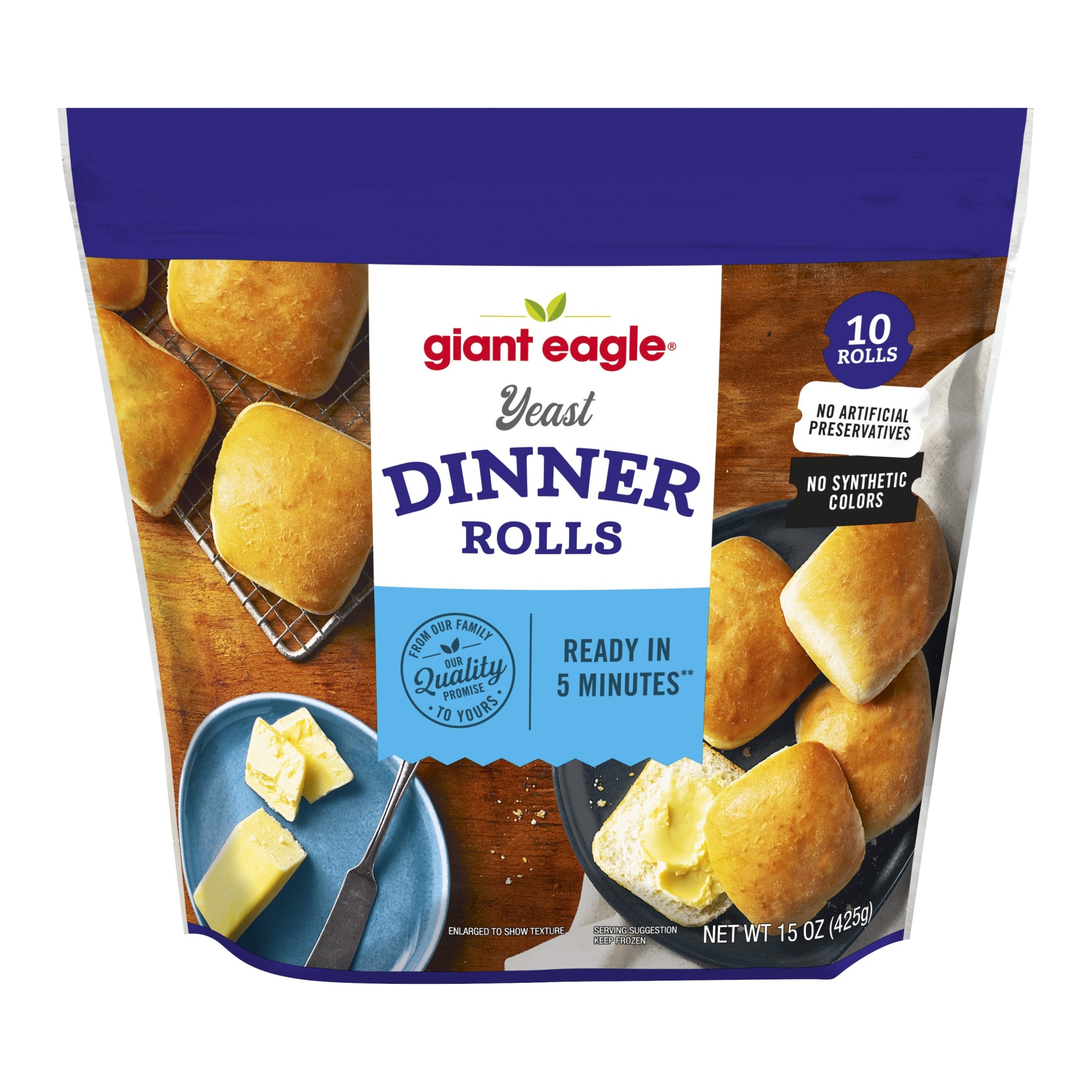 slide 1 of 1, Giant Eagle Yeast Dinner Rolls, 15 oz