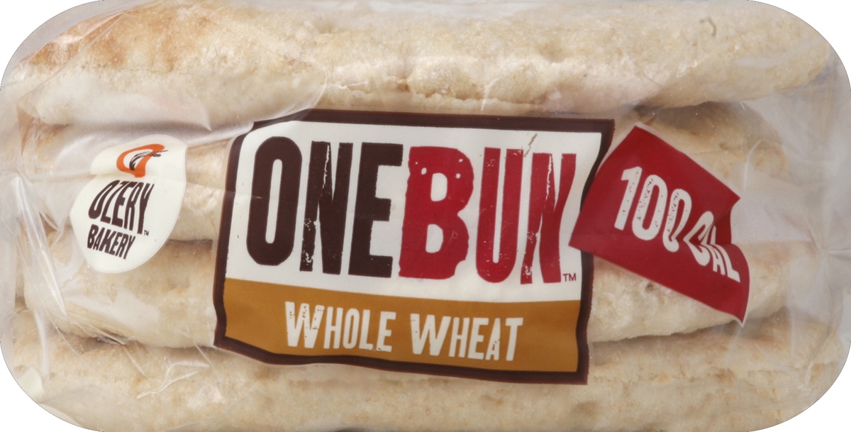 slide 4 of 5, Ozery OneBun Whole Wheat Thin Sandwich Buns, 8 ct