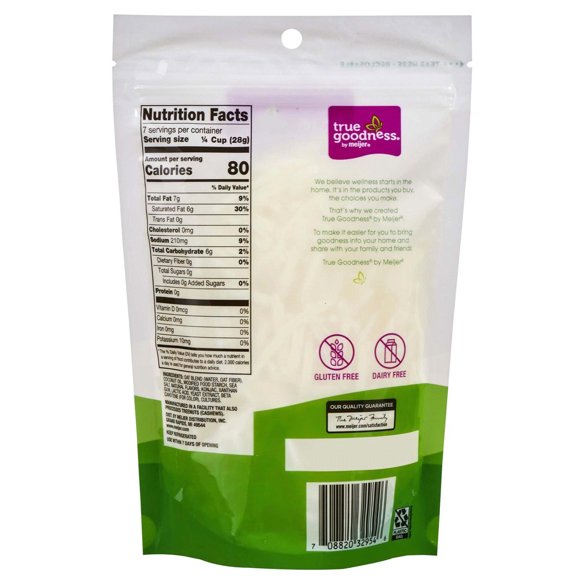 slide 6 of 29, True Goodness Plant Based Mozzarella Shreds, 7 oz