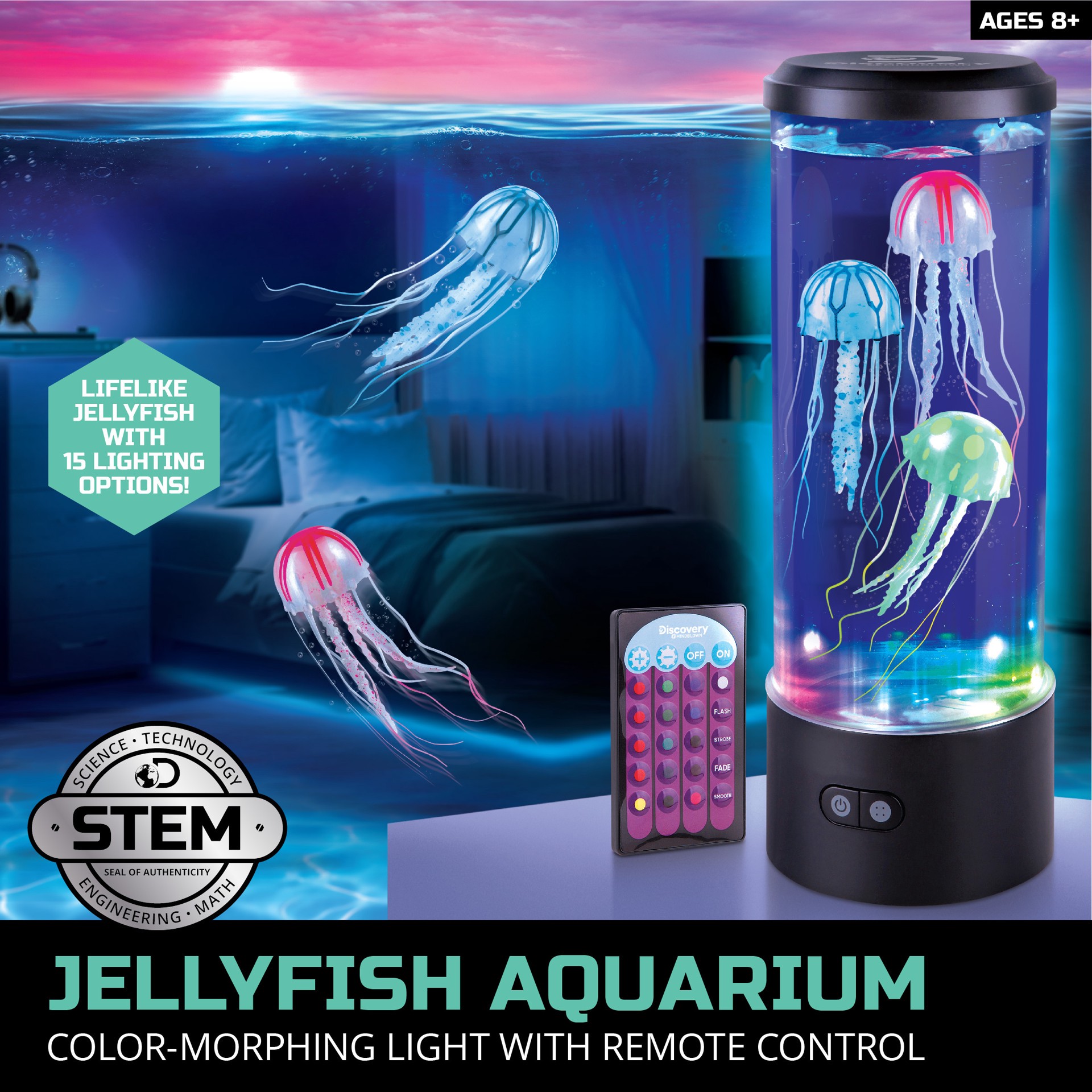slide 3 of 9, Discovery Kids #MINDBLOWN Jellyfish Aquarium, 1 ct