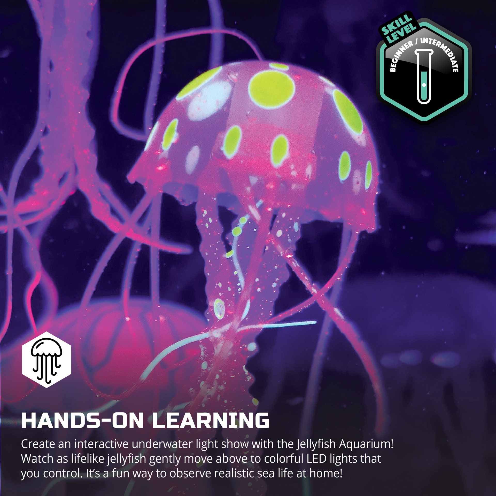 slide 4 of 9, Discovery Kids #MINDBLOWN Jellyfish Aquarium, 1 ct