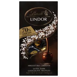 Lindt Lindor 70% Cocoa Extra Dark Chocolate Truffles 5.1 oz
