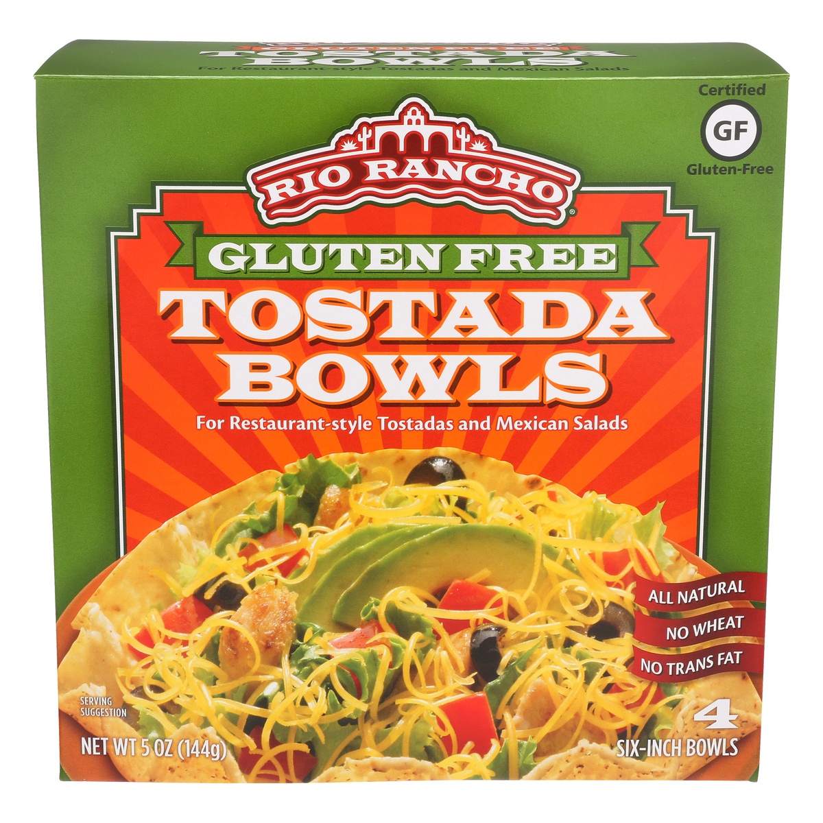 slide 1 of 1, Rio Rancho Six-Inch Bowls Gluten Free Tostada Bowls 4 ea, 4 ct