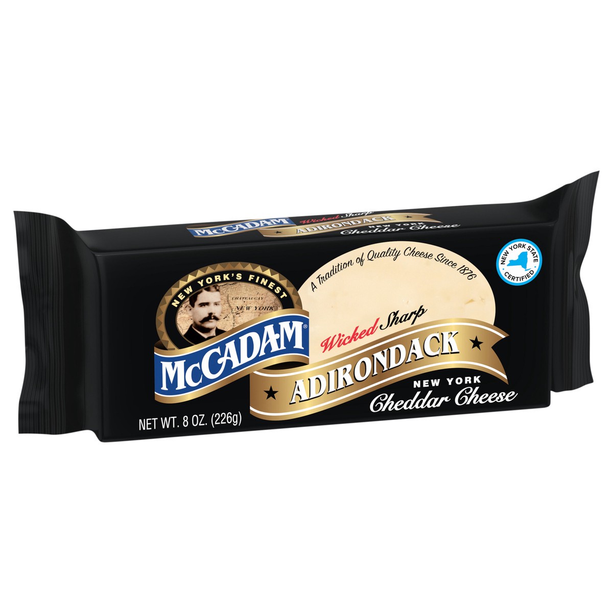 slide 5 of 14, McCadam Cheese, Adirondack Cheddar, Wicked Sharp, New York, 8 oz
