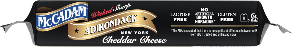 slide 7 of 14, McCadam Cheese, Adirondack Cheddar, Wicked Sharp, New York, 8 oz