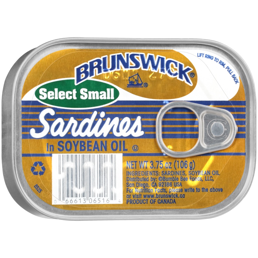 slide 5 of 7, Brunswick Sardines In Oil, 3.75 oz