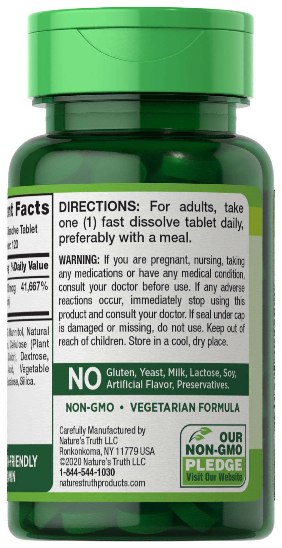 slide 2 of 4, Nature's Truth Fast Dissolve Vitamin B-12 1,000 mcg, 120 ct