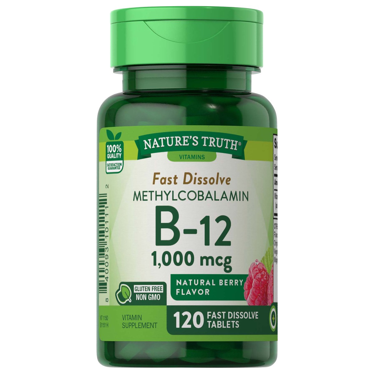 slide 1 of 4, Nature's Truth Fast Dissolve Vitamin B-12 1,000 mcg, 120 ct