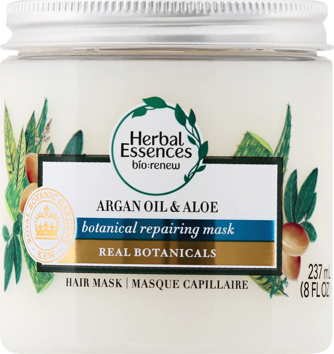 slide 1 of 7, Herbal Essences Bio:Renew Real Botanicals Argan Oil & Aloe Hair Mask 237 ml, 8 oz