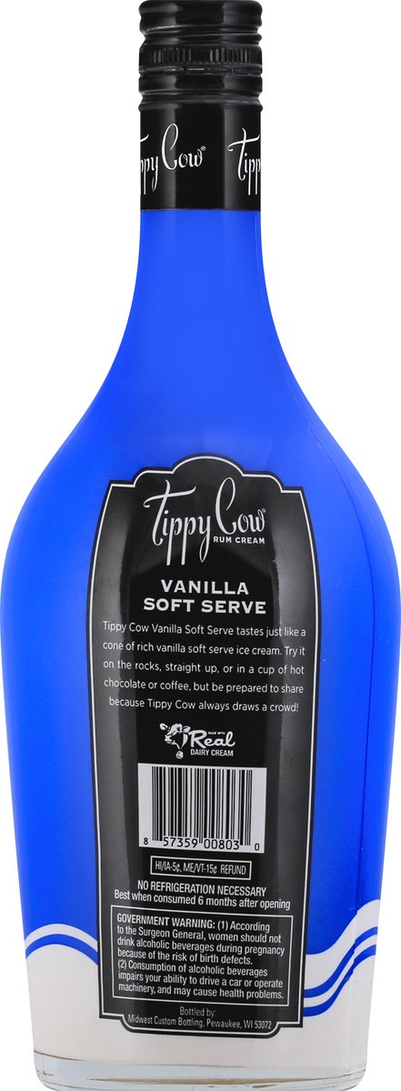 slide 3 of 9, Tippy Cow Vanilla Cream, 750 ml