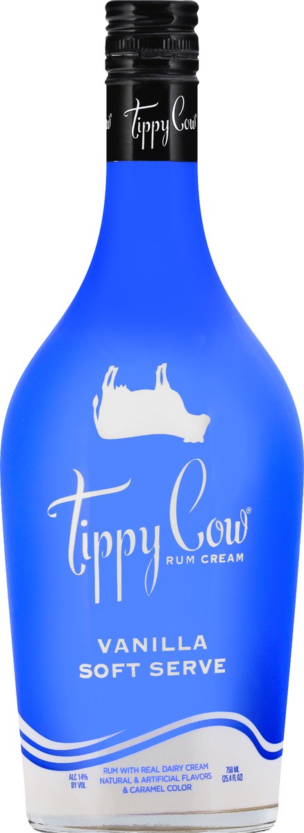slide 1 of 9, Tippy Cow Vanilla Cream, 750 ml