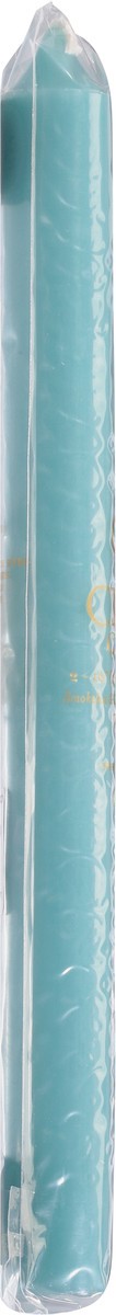 slide 2 of 12, Caspari 10 Inch Crown Turquoise Candles 2 ea, 2 ct