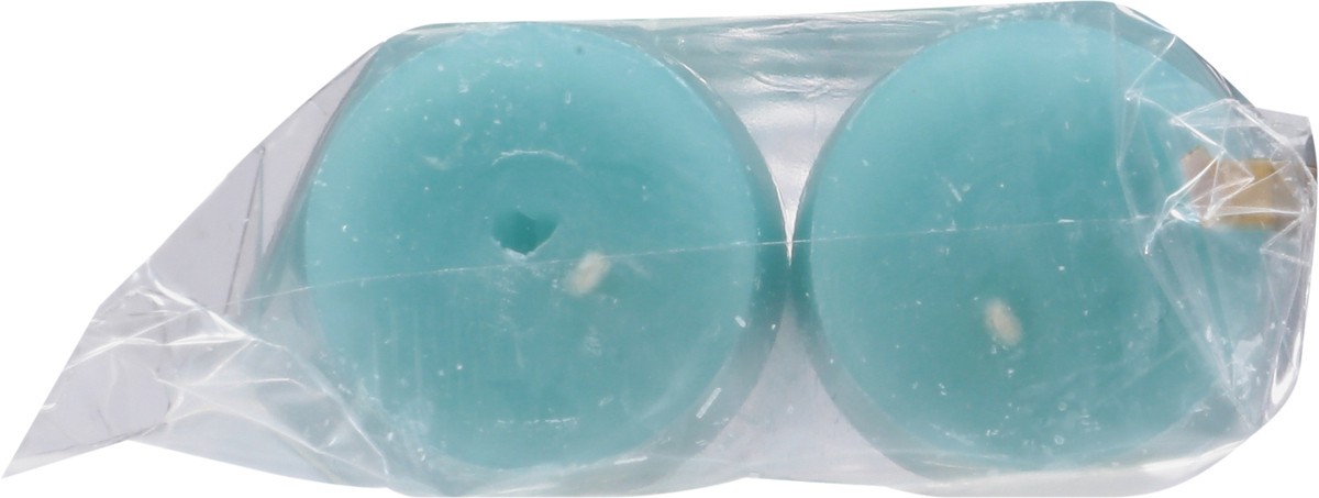 slide 12 of 12, Caspari 10 Inch Crown Turquoise Candles 2 ea, 2 ct