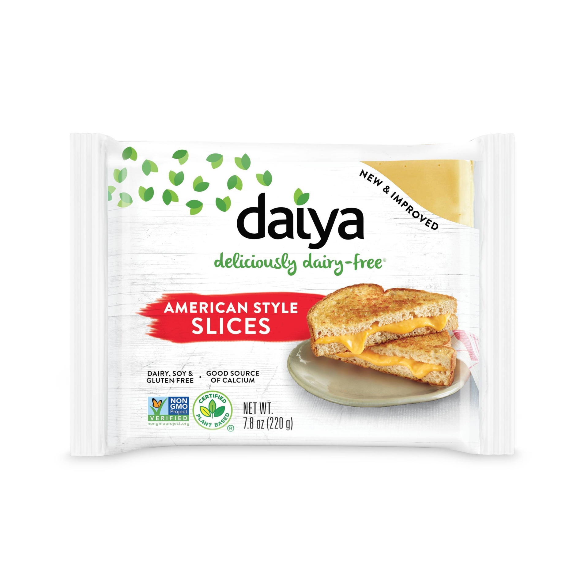 slide 1 of 4, Daiya Dairy-Free American Style Slice, 7.8 oz