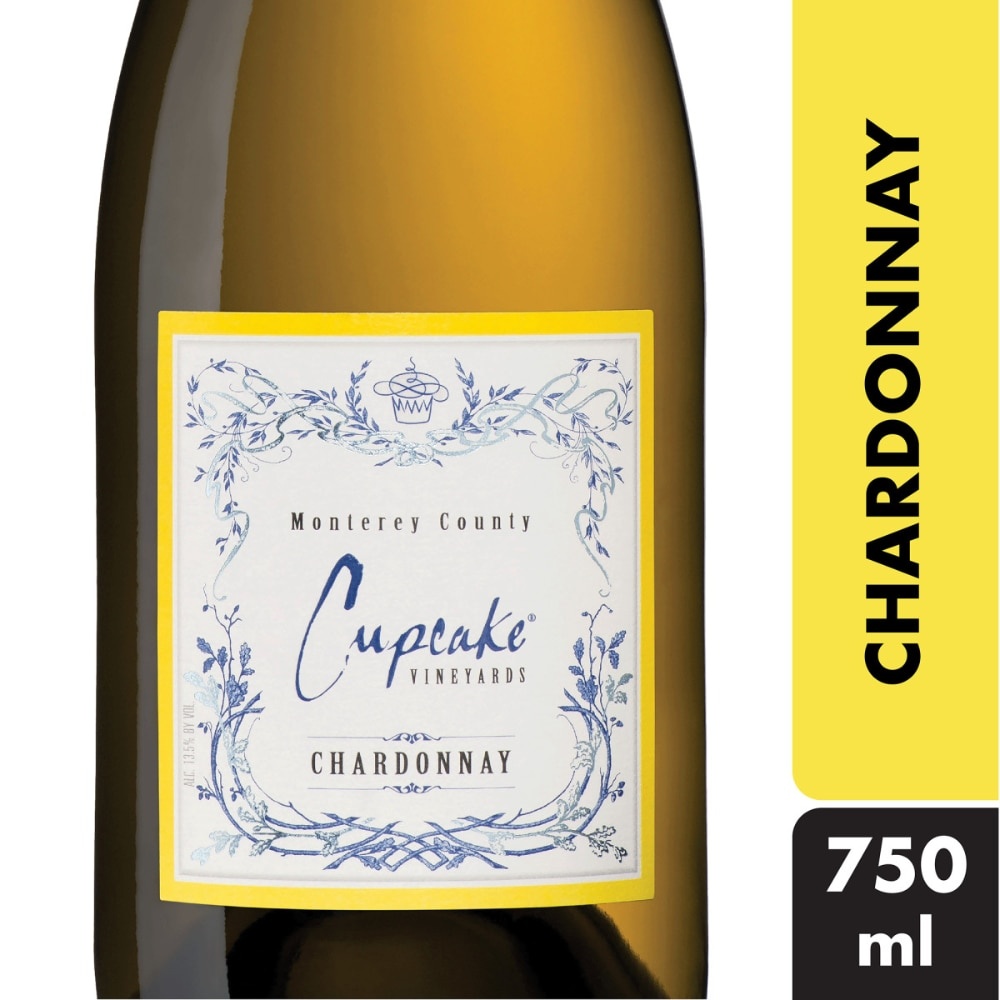 slide 1 of 5, Cupcake Vineyards Chardonnay White Wine, 750 ml