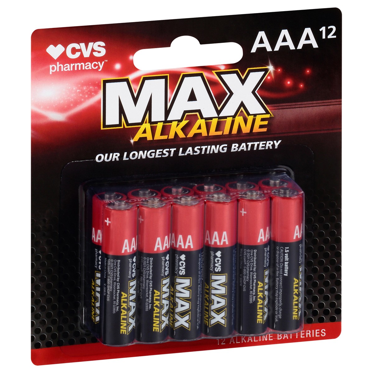slide 4 of 10, CVS Pharmacy Max AAA Alkaline Batteries 12 12 ea, 12 ct