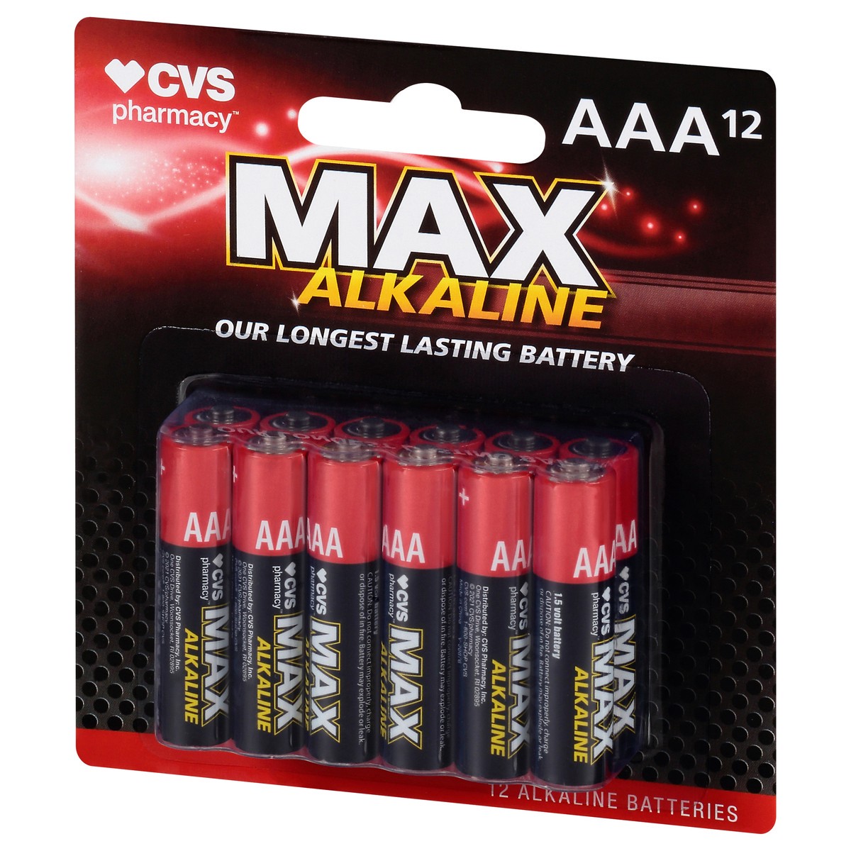 slide 8 of 10, CVS Pharmacy Max AAA Alkaline Batteries 12 12 ea, 12 ct