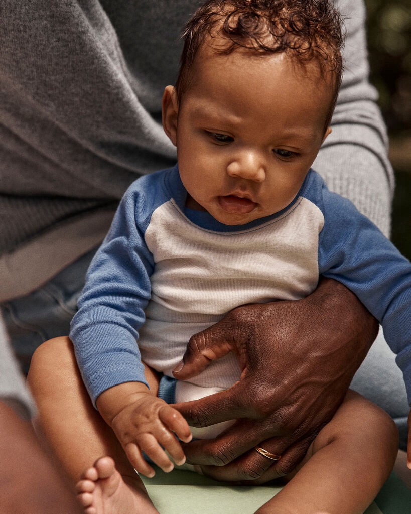 slide 4 of 6, Carter's Baby Boy 4-Pack Long-Sleeve Multipack Raglan Bodysuits Multi NB, 1 ct