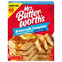 Mrs. Butterworth's Buttermilk Complete Pancake & Waffle Mix Large Size 32 oz