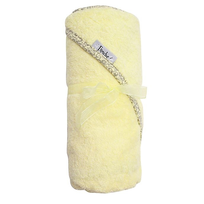 slide 1 of 1, Frenchie Mini Couture Extra Large Hooded Towel - Yellow, 1 ct
