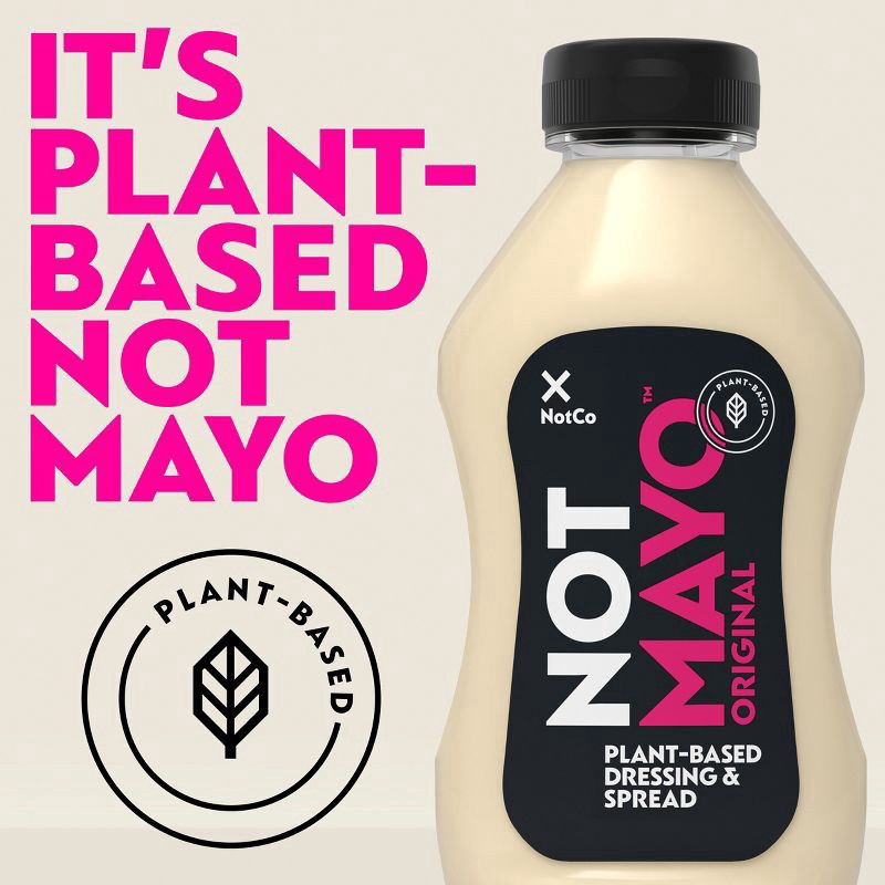 slide 5 of 8, Kraft NotMayo Plant-Based Vegan Mayo, Dressing and Spread, 12 oz Squeeze Bottle, 12 fl oz