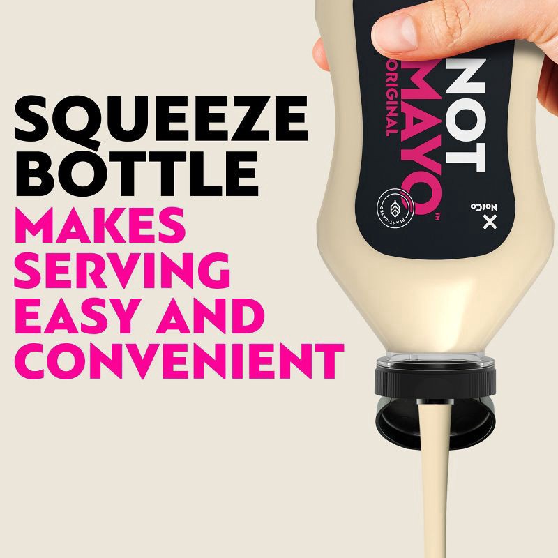 slide 6 of 8, Kraft NotMayo Plant-Based Vegan Mayo, Dressing and Spread, 12 oz Squeeze Bottle, 12 fl oz