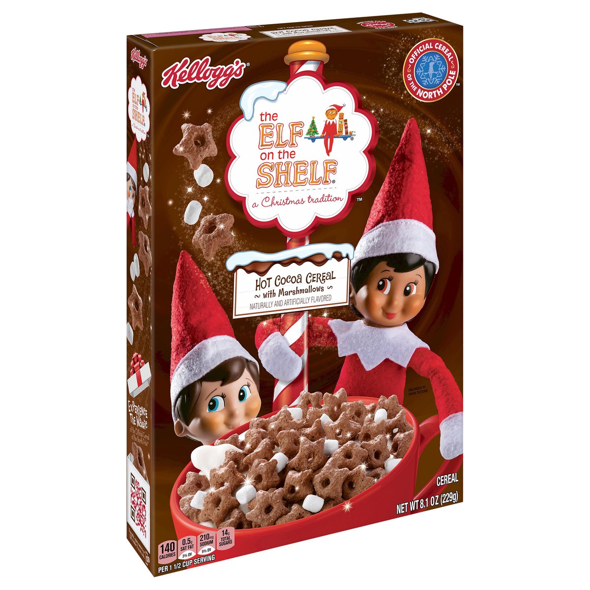 slide 6 of 8, The Elf on the Shelf Hot Cocoa Cereal with Marshmallow 8.1 oz, 8.1 oz