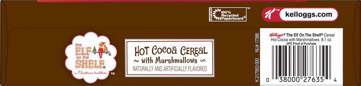 slide 7 of 8, The Elf on the Shelf Hot Cocoa Cereal with Marshmallow 8.1 oz, 8.1 oz